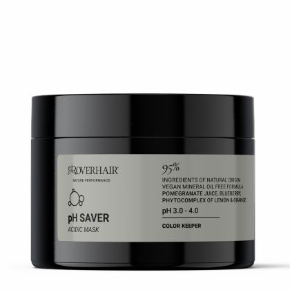 Киселинна маска за pH баланс, запазване на цвета и огледален блясък ROVERHAIR pH Saver Acidic Mask 250ml