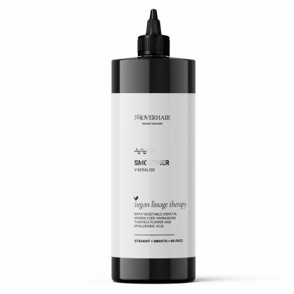 Професионален веган изглаждащ крем с растителен кератин ROVERHAIR Smoother V-Keraliss 400ml