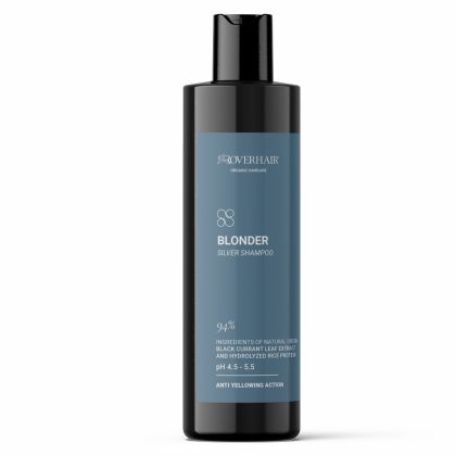 Неутрализиращ шампоан против жълти оттенъци за руса и сива коса ROVERHAIR Blonder Silver Shampoo 250ml