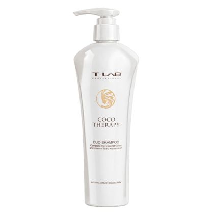 Възстановяващ шампоан за суха и увредена коса T-LAB Professional Coco Therapy Duo Shampoo 300ml