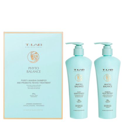 Професионален комплект за себорегулираме на мазен скалп T-LAB Professional Phyto Balance Duo Set 2х300ml