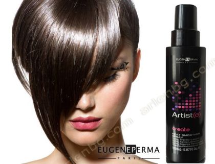 Термозащитен спрей за изправяне с преса или сешоар EUGENE PERMA Artiste Heat Smooter Spray 150 мл.