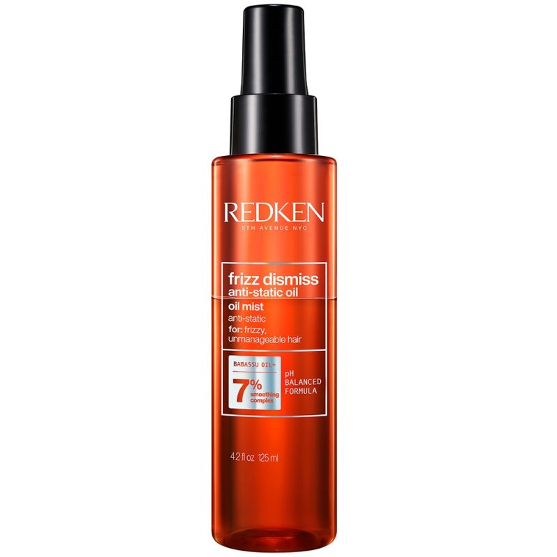 Изглаждащо спрей-олио за непокорна коса Redken Frizz Dismiss Anti-Stat