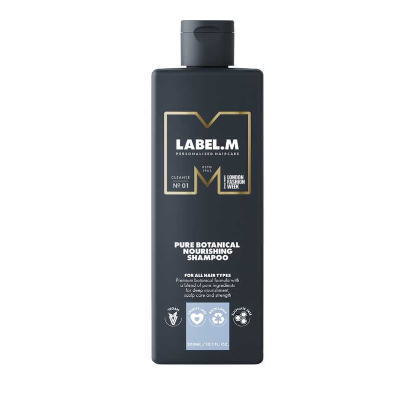 Подхранващ шампоан за силна коса, свеж и здрав скалп label.m Pure Bota