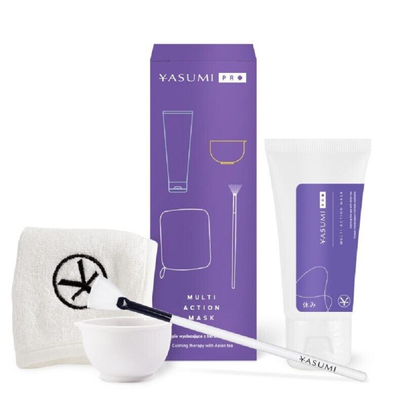 Успокояваща маска за лице в комплект за удобна употреба Yasumi Pro Mul