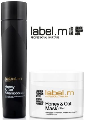 Комплект шампоан и маска за суха коса label.m Honey&Oat 300+120мл