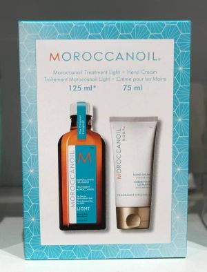 ПРОМО Комплект от 2 продукта с арганово масло за фина или изсветлена коса Moroccanoil Soften&Shine Duo Light Kit 