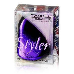 Иновативна луксозна професионална четка за коса Purple Dazzle от серията Compact Styler by Tangle Teezer