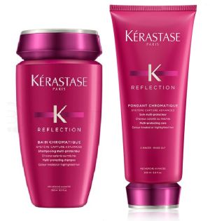 Комплект за мулти защита на цвета и ултра блясък с UV филтър Kerastase Reflection Chromatique