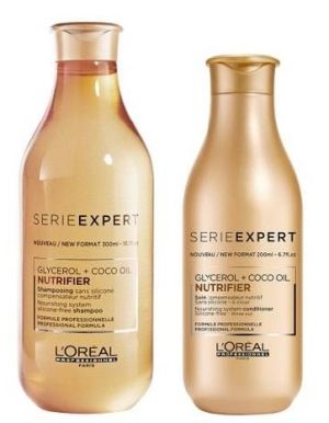 Подхранващ комплект без силикони за суха коса LOreal Professionnel Nutrifier 