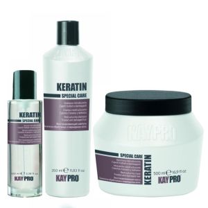 Комплект с кератин за преструктуриране на увредена коса KayPro Keratin Trio
