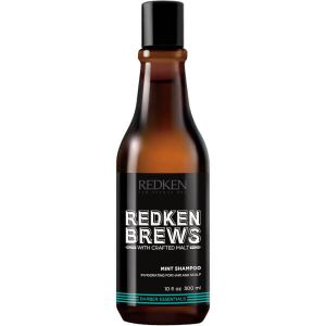 Ментов шампоан за всеки тип коса за мъже Redken Brews Men's Mint Shampoo 300ml