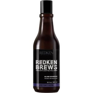 Сребърен шампоан за прошарена и бяла коса за мъже Redken Brews Men's Silver Shampoo 300ml