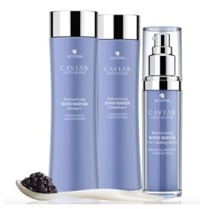 Комплект с реизграждащи продукти с хайвер за увредена коса Alterna Caviar Restructuring Bond Repair Trio