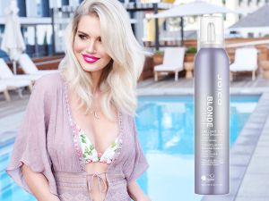 Пяна за руса коса за интензивен блясък JOICO Blonde Life Brightening Tone Violet Smoothing Foam 200ml