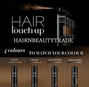 Спрей-коректор за корени и бели коси в черен цвят Loreal Professionnel Hair Touch Up Black 75ml 