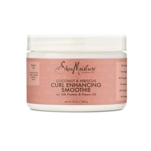 Натурален изглаждащ крем за къдрици с кокос и хибискус Shea Moisture Coconut & Hibiscus Curl Enhancing Smoothie 340g