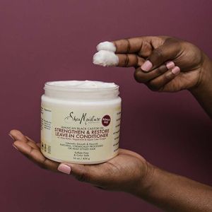 Натурален балсам без изплакване за възстановяване за боядисана коса Shea Moisture Jamaican Black Castor Oil Reparative Leave-In Conditioner 