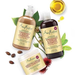 Натурален балсам без изплакване за възстановяване за боядисана коса Shea Moisture Jamaican Black Castor Oil Reparative Leave-In Conditioner 