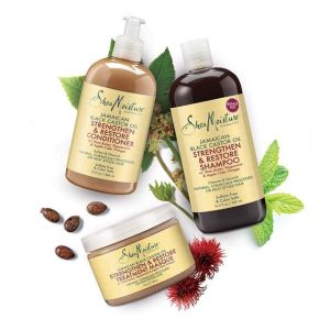 Натурален балсам без изплакване за възстановяване за боядисана коса Shea Moisture Jamaican Black Castor Oil Reparative Leave-In Conditioner 