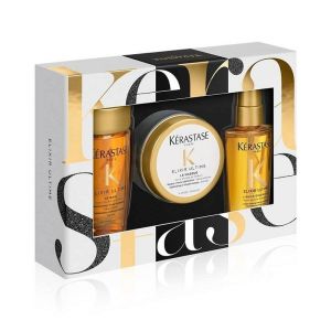 Коледен комплект с ПОДАРЪК в празнична кутия за всеки тип коса Kérastase Elixir Ultime Christmas Box