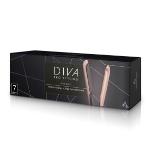 Преса с керамични плочи и инфузирани масла DIVA Precious Metals Touch Straightener Rose Gold