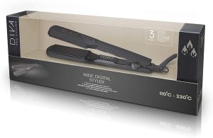 Професионална преса с керамични плочи и инфузирани масла DIVA Pro Hair Straightener Wide Digital Styler