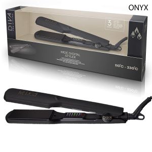 Професионална преса с керамични плочи и инфузирани масла DIVA Pro Hair Straightener Wide Digital Styler
