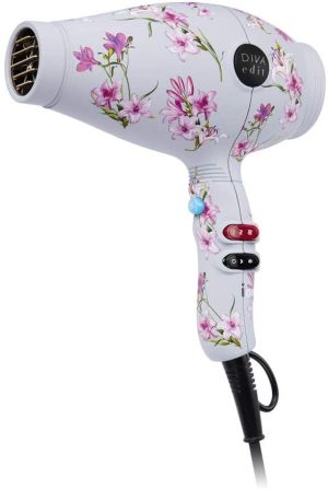 Професионален сешоар 2100W с инфузирани масла Diva Pro Fleur Dynamica 3500 Hairdryer