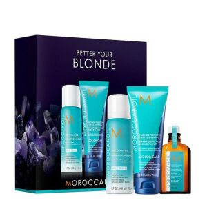 Мини комплект за руса и изсветлена коса Moroccanoil Blonde Travel Set