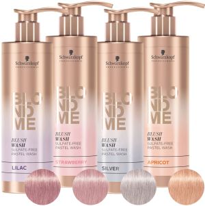 Оцветяващ шампоан за руса коса пастелни тонове Schwarzkopf Professional BlondMe Blush Wash 250ml