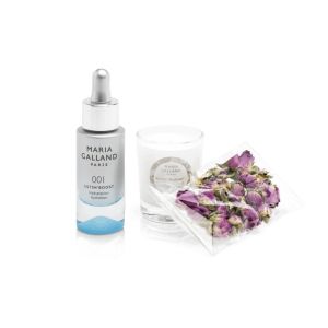 Комплект Бустер хидратация, ароматна свещ и чай от рози Maria Galland 001 SET HYDRATION ULTIM'BOOST