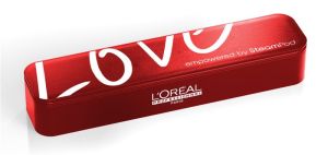 Преса с пара за изправяне на коса L`Oreal Professionnel Steampod Valentines - Limited Edition с кожен кейс