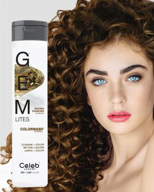 Оцветяващ шампоан за руса, червена и кестенява коса Celeb Gem Lites Colorwash 244ml
