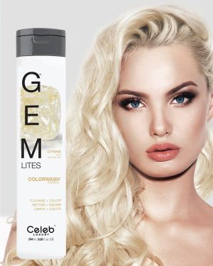 Оцветяващ шампоан за руса, червена и кестенява коса Celeb Gem Lites Colorwash 244ml