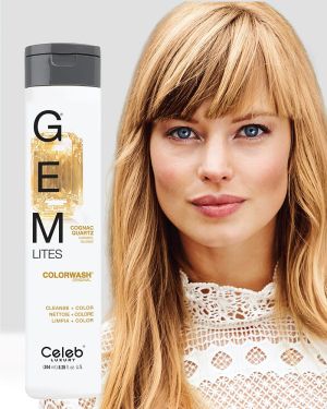 Оцветяващ шампоан за руса, червена и кестенява коса Celeb Gem Lites Colorwash 244ml