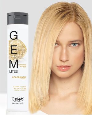 Оцветяващ шампоан за руса, червена и кестенява коса Celeb Gem Lites Colorwash 244ml