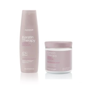 Комплект поддържащ шампоан и маска с кератин и колаген ALFAPARF Keratin Therapy Kit