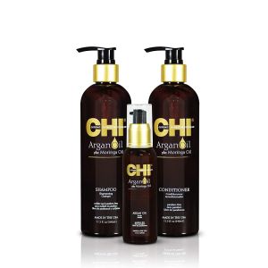 Лимитиран коледен подхранващ комплект за суха и увредена коса CHI Argan Holiday set