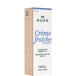 Матиращ флуид за комбинирана и мазна кожа NUXE Crème fraîche Moisturising Mattifying Fluid 48h 50 ml
