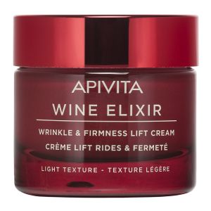 Лифтинг крем против бръчки за стягане - лека текстура Apivita WINE ELIXIR Wrinkle & Firmness Lift Cream - Light Texture 50 ml
