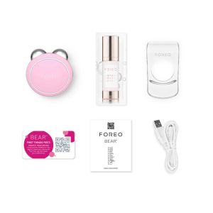 Почистващ масажор за лице с микро ток FOREO BEAR Mini Pearl Pink