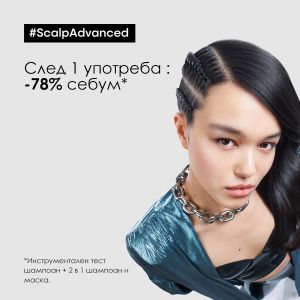 Балансиращ шампоан за скалп склонен към омазняване Loreal Professionnel Scalp Advanced Anti-Oiliness Dermo-Purifier Shampoo 300ml