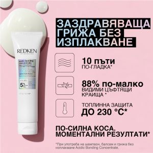 Грижа без изплакване за увредена коса Redken Acidic Bondic Concentrate Treatment 150ml