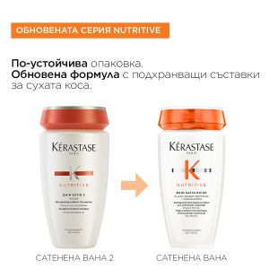 Хидратиращ шампоан с нежно действие, който подхранва и подсилва сухата коса Kerastase Nutritive Bain Satin 250мл