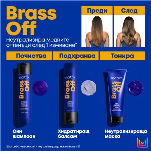 Маска за неутрализиране на топли оттенъци Matrix Total Result Brass Off Mask 200ml