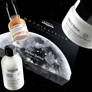 Лимитирана подаръчна кутия за предпазване на цвета на боядисаната коса Loreal Professionnel Metal Detox 