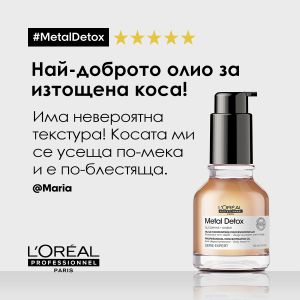 Лимитирана подаръчна кутия за предпазване на цвета на боядисаната коса Loreal Professionnel Metal Detox 
