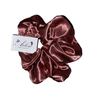 Сатенено скрънчи ластик за коса - Бордо Arlen.bg Scrunchie