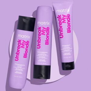 Възобновяващ комплект за слаба и обезцветена коса Matrix TR Unbreak My Blonde Trio 